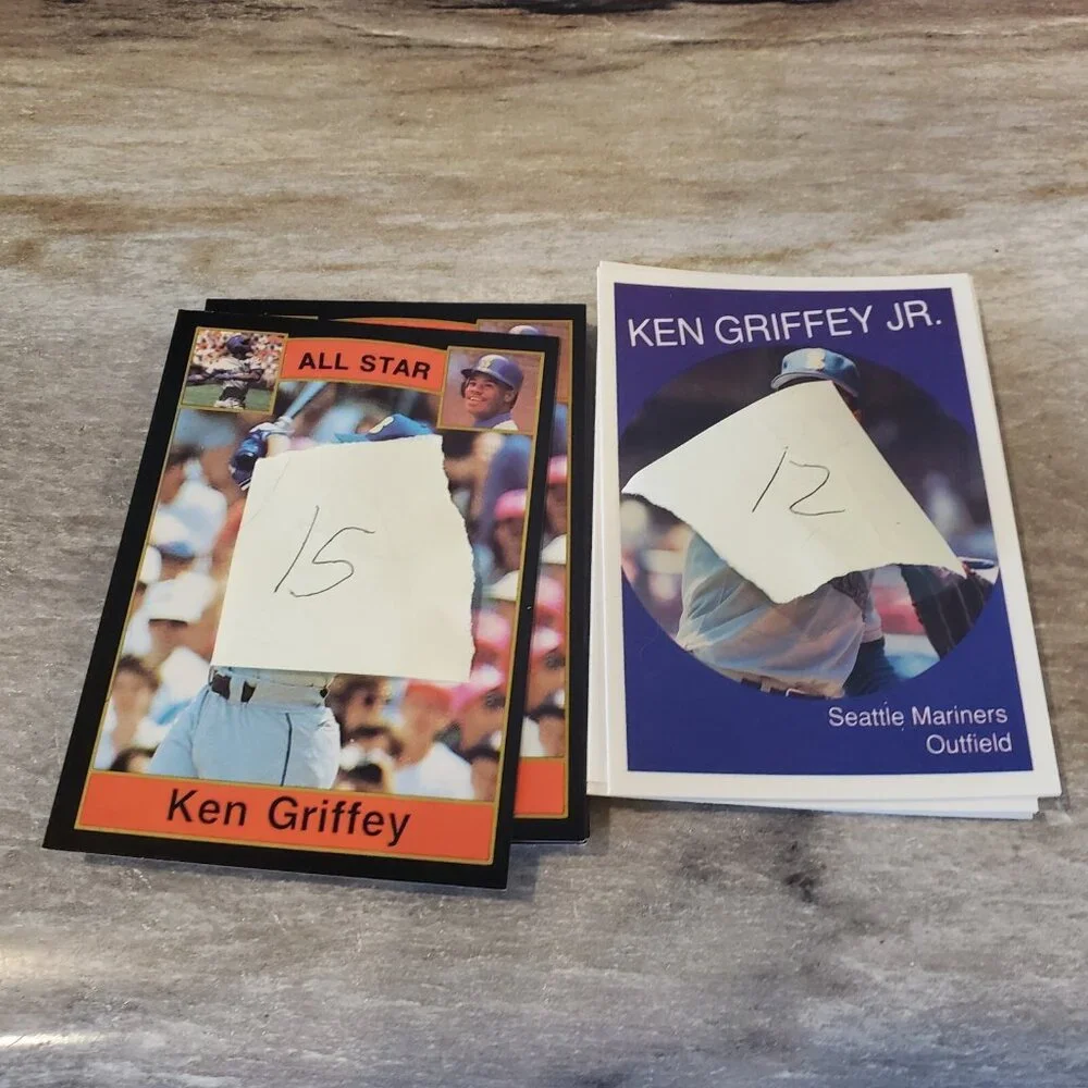 Lot Of 27 1990 91 Ken Griffey Jr‎ Mariners Baseball Cards NNO